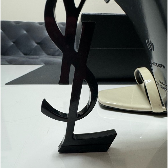 Opyum YSL Logo-Heel Sandals with Black
Hardware - Picture 7 of 12